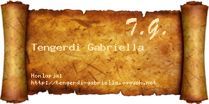 Tengerdi Gabriella névjegykártya