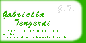 gabriella tengerdi business card